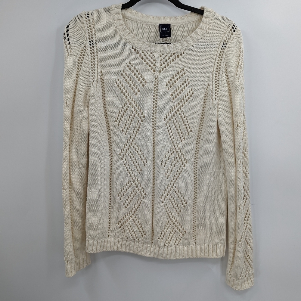 GAP Open Knit Crewneck Sweater